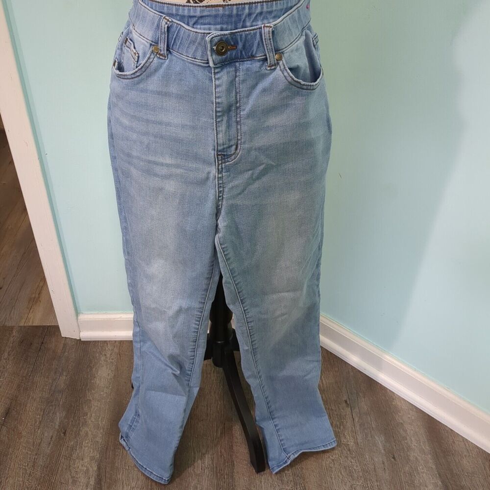 Matilda Jane Womens Blue Jeans Enchanted Garden Secret Stretch Boyfriend 8